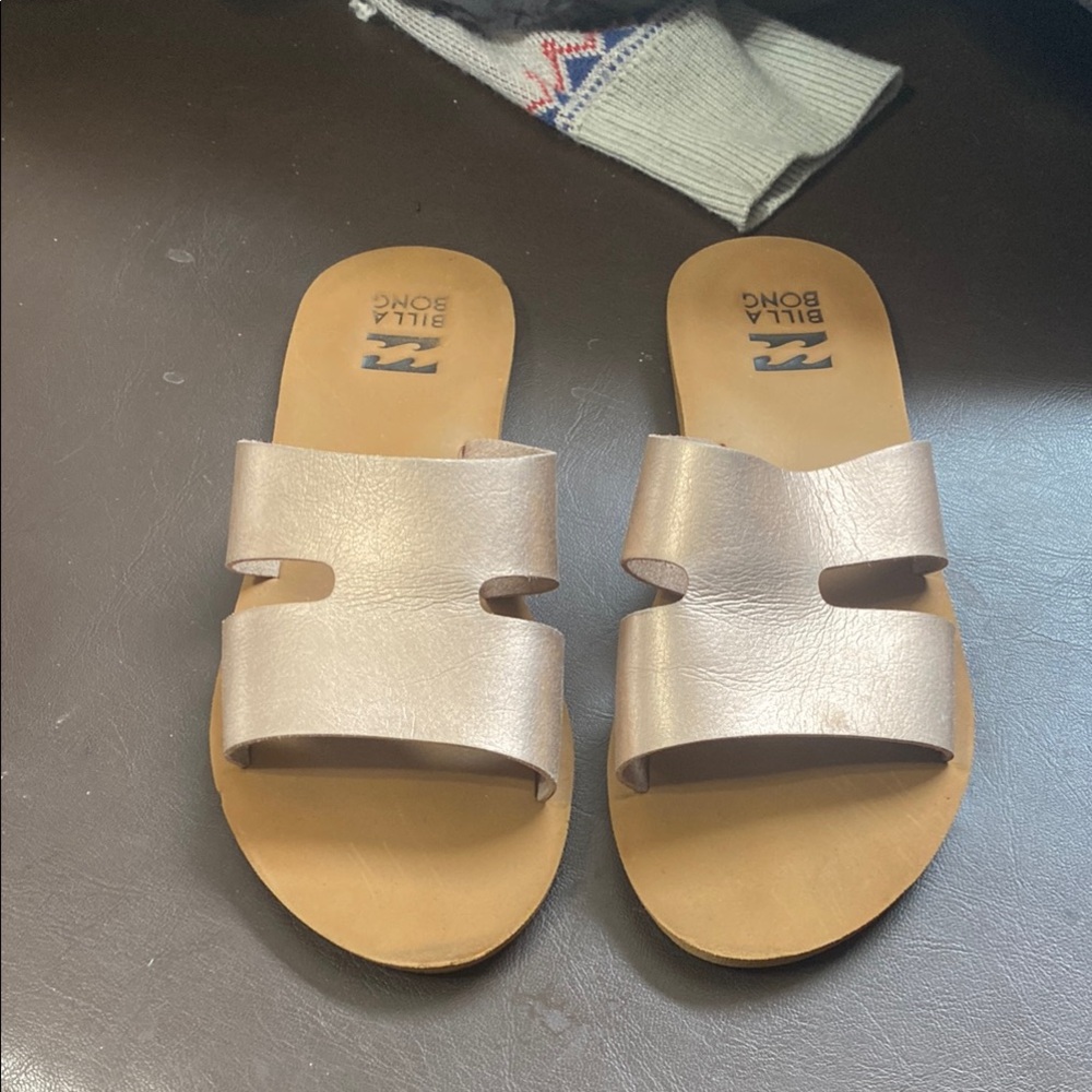 Billabong Metallic Slide Sandals